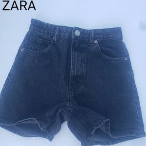 Zara Denim Shorts Color Off Black